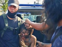 POMAL Belawan Tangkap Terduga Begal Sadis di Kampung Kolam, Warga Luapkan Emosi