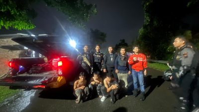 TRC Kota Medan dan Samapta Polda Sumut Ringkus 3 Geng Motor ‘SL TAMORA’ Perusak Indomaret