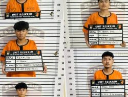 KOMPLOTAN BEGAL BERSAJAM DI JALAN CEMARA DIBEKUK, POLISI TEMBAK KAKI EMPAT PELAKU KARENA MENCOBA KABUR