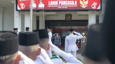 Pimpin Upacara Hari Lahir Pancasila, Wali Kota Medan : Pastikan Pancasila Hidup di Dalam Pikiran dan Pekerjaan Kita