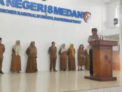 Satbinmas Polrestabes Medan Ingatkan Pelajar SMAN 8 Jauhi Tawuran, Narkoba, dan Judi Online