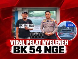 Mobil Berpelat “BK 54 NGE” Viral di Medan, Pemilik Minta Maaf dan Diingatkan Polisi